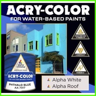 ⇨ ╳ ALPHA CHROMA Acry Color Paint Waterbased 1/4 L Acrylic Water Base Colorant Latex Small Can Tint