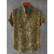 New Men's Short Sleeve Shirt 3D Art Cat Printed Casual Short Sleeve Shirt Mesh Printed Shirt New Ser