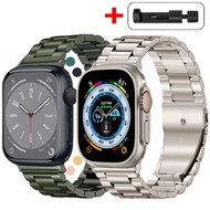 Luxury Stainless Steel Strap for Apple Watch Ultra Band 44mm 45mm 49mm 42mm Metal Sport Watch Band for iWatch SE 8 7 6 5 4 3 2 1