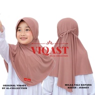 𝐕𝐈𝐐𝐀𝐒𝐓 - JILBAB ANAK TK MILEA TALI KEPANG ROPEL 3 TAHUN 13 TAHUN KERUDUNG ANAK JERSEY PREMIUM | HIJA