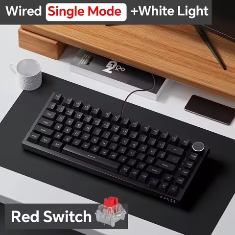 AJAZZ AK820/AK820PRO 82-Key Wired/Wireless Three-Mode Mechanical Keyboard Hot-Swappable Office Gamin