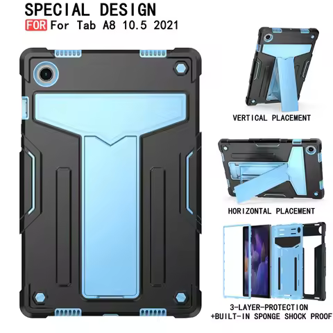 For Samsung Galaxy Tab A8 10.5 inch Case SM-X200 SM-X205 Full body ShockProof Stand Tablets Cover Fo