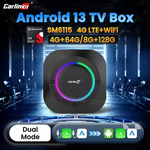 CarlinKit Android 13 CarPlay Ai Box SM6115 8 Cores Android TV Box for Car Wireless Car Play Android 