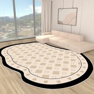 2025/irregular carpet/carpet living room modern/oval carpet/karpet ruang tamu tebal/karpet 200x300