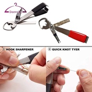 [deevoka] 4 in 1 Knot Tying Tool Fly Fishing Clipper for Enthusiasts Lake Fathers Day