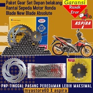 ORIGINAL ASPIRA Paket Set Rantai Gear Belakang Gear Depan Gear Dpn 420-14T Gear Blkg 420-37T Rantai 