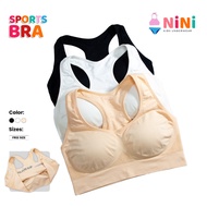 NiNi Kids ActiveWear 60337 - Teen Sports Bra Breathable Sexy Solid Color Female Fitness Shockproof