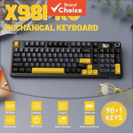 Attack Shark X98 Pro 3-Mode Wireless Mechanical Keyboard 80% Gasket Hot-Swap RGB TFT Screen 4000mAh 