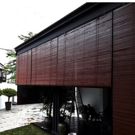 Bidai Kayu Heavy Duty Tahan Panas Tahan Hujan - Wooden blind Outdoor Blinds Kayu Meranti