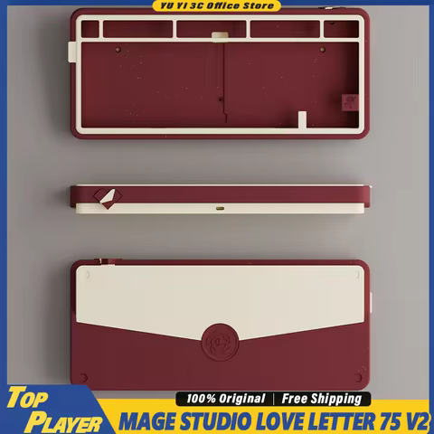Mage Studio 75V2 Custom Keyboard Kit Tri Mode Wireless 75% Mechanical Keyboard Love Letter 75 V2 Dua