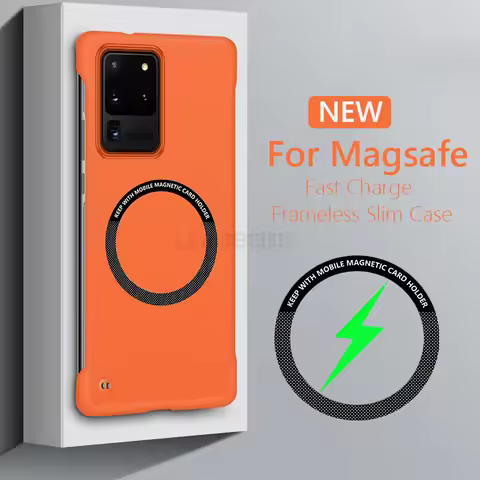 Frameless Magnetic Magsafe Slim Case For Samsung Galaxy S20 FE Plus Ultra S20FE 5G Wireless Charging