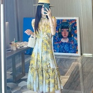 Yellow flowers bangkok dress yellow dress