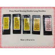 Pony Hand Sewing Double Long Needles / Jarum Tangan / Jarum Jahit