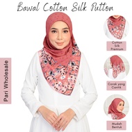 Bawal Cotton Silk Printed/ Bawal Putton Printed/ Bawal Corak Bidang 45