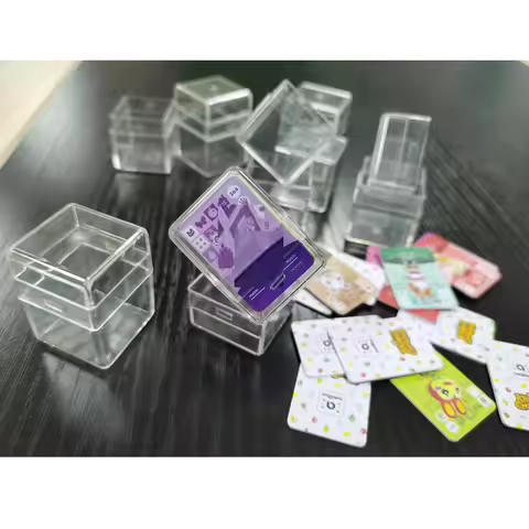 1 Pcs Crystal Storage Box For Amiibo Card 24 Small Card Storage box For Zelda /Animal Crossing
