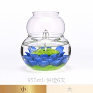[Made in Taiwan] Xiaoruyi A11 Windproof Water Lotus Oil Lamp Set-Indigo Lamp 6 Days Bright Lamp Butt