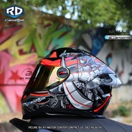 หมวกกันน็อค RD Random รุ่น CZR-BT รองรับการติดตั้งบลูทูธ Bluetooth ถอดซักได้ ฟรีถุงผ้า แถมชิวดำฟรีอี