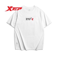 Xtep Unisex Short Sleeves New Cotton Graffiti Print Couples Sports Short Sleeves 877227010222