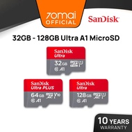 Kad Micro SD Ultra Sandisk Cl 10 A1 (32GB/64GB/128GB) Aksesori Magnet Kad Fotografi Kamera Ultra Mic