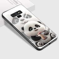 เคส PMP สำหรับ Samsung Galaxy Note 8ซัมซุงโน้ต9เคสฝาหลังกระจกเทมเปอร์เคสมันวาวหมีแพนด้าดีไซน์กระต่ายน่ารักเด็กผู้หญิงน่ารัก
