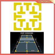 [Lovoski2] Pickleball Court Marker Kit Tennis Court Silicone Portable Accessory Lines