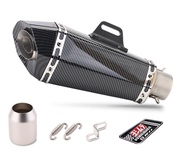 Universal 51mm Inlet Motorcycle Exhaust R11 Muffler with DB killer for R3 R25 Z400 Z900 MT07 MT09 ni