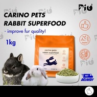 [24HR SHIP] CARINO PETS PREMIUM RABBIT SUPERFOOD 1KG Rabbit Food Pellet Probiotics 兔子饲料 兔粮 Bunny Mak