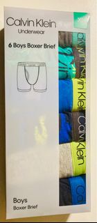 CALVIN KLEIN 男童內褲六入組 XL 全新未拆