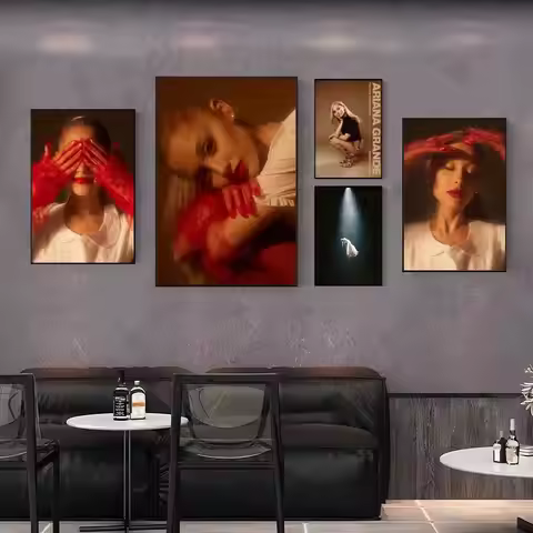 Singer A-Ariana G-Grandes Eternal Sunshine Poster Gallery Home Decoration Wall Stickers Living Room 