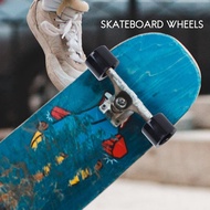 PUENTE 4Pcs/Set Cruiser Skateboard Wheels PU Wheels Long Board Cruiser Wheels with ABEC-9 Bearings