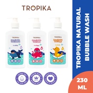 TROPIKA Natural Bubble Wash For Kids 230ML Melembut & Melembabkan Kulit/ Merawat Kulit Kepala Berkup