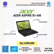 Laptop Acer Aspire E1-410 Ram 2gb Hdd 320gb Second Bergaransi