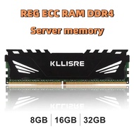 หน่วยความจำ ECC ใช้แล้ว DDR4 8GB 16GB 32GB หน่วยความจำเซิร์ฟเวอร์ 2133 2400 2666MHz REG ECC Ram
