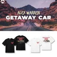Alex Warren Getaway Car Print T-shirt, Vintage Truck Motorcycle Graphic White Oversized Cotton Fan T