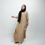Elsafahijabstyle - Jenna Kaftan batwing premium abaya plain nursing rayon premium Eid 2025 ied serie