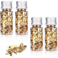 Gold Flakes for Resin, Gold Foil Flakes for Resin Gold Foil for Nails Metallic Foil Flakes Metallic 