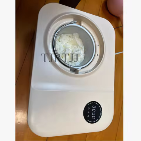 1.2L Home Compressor Self Cooling Mini Ice Cream Machine Desktop Ice Cream Machine