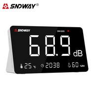 SNDWAY Digital 4 in 1 Sound Level Meter Temperature Humidity Meter 0~130db Decibel Meter Audio Measu