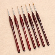 }{“+ 7Pcs Professional Sable Hair Paint Brush Set - Miniature Art Brushes For Drawing Gouache Oil Painting Brush Art Supplies