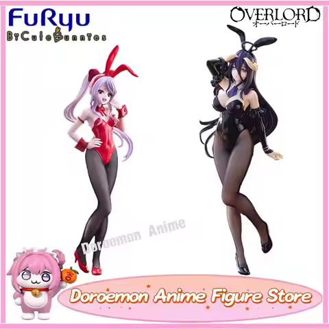 In Stock Original Furyu Bicute Bunnies Overlord Albedo Shalltear Bloodfallen Anime Kawaii Girls Figu