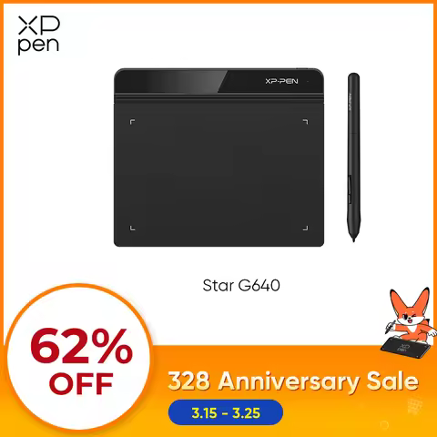 XPPen Star G640 Graphics Tablet Version B 6 Inch Digital Drawing Tablet for OSU Game Art Online Educ