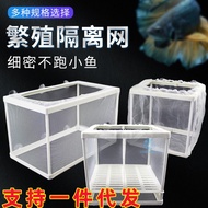 2024 Box Isolation Box Fish Tank Isolation Net Hatching Breeding Box Juvenile Fish Breeding Secret N
