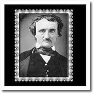 3dRose Edgar Allen Poe black and White Photograph From 1849, Photographer Unknown-Iron on Heat Trans