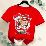 UNISEX AUGUST 17TH CHILDREN'S TOP BOYS' AND GIRLS' CLOTHES/ AUGUST 17 CHILDREN'S INDEPENDENCE T-SHIR