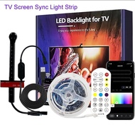 cod USB Ambilight Tv Led Backlights Kit RGB/RGBIC Sync To Screen With Camera For 75-85in Smart Led T