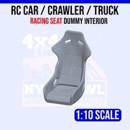 RC Car Seat Racing Grey Coloured 1/10 Scale 1:10 Crawler Trucks Drift Motor Boat Size Drift Convert 