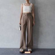 Oro Pants Highaist Trousers - Premium Women's Trousers High Waist Pants