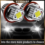 【ku3066bp】2Pc White Angel Eyes  Ring Marker Light Led Bulb Headlight 80W 6000K for  1 5 7 Series X3 