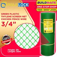hot stockft Plastic Screen 3/4" •BUILDMATE• Green Net Polyethylene Chicken Fence 3 Wire