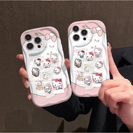 XNY| Casing for Realme 5 5s 5i 6i 6 7 7i 8i 8 10 11 12 Pro Plus Narzo 50 Soft Wave Edge KT Kitty Pho